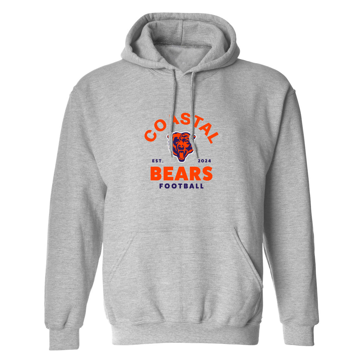 Coastal Bears - EST 2024 Logo - Gray Hoodie