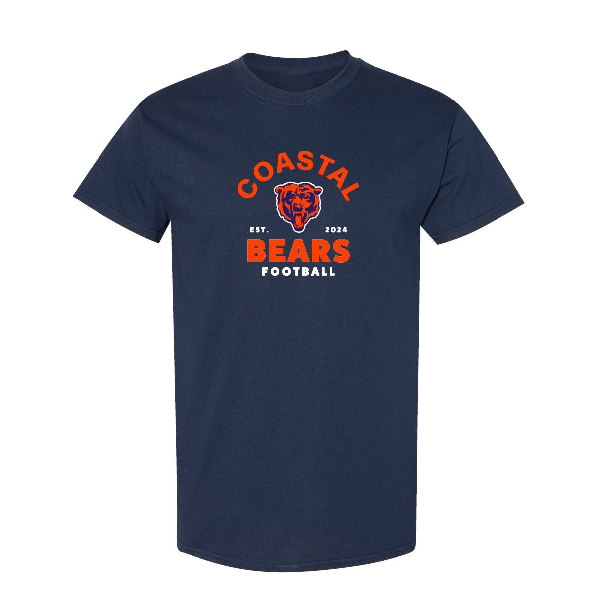 Coastal Bears - EST 2024 Logo - Navy Tee