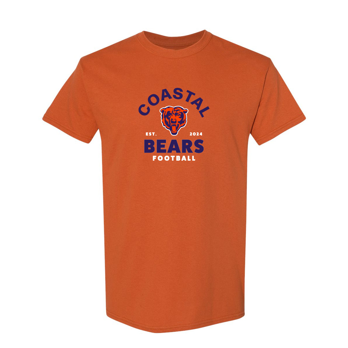 Coastal Bears - EST 2024 Logo - Orange Tee