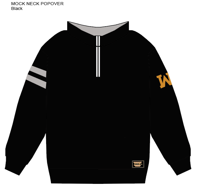 Willbo Mockneck Popover - Black