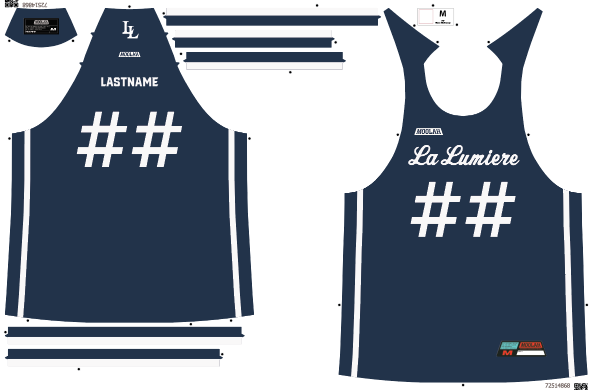 CUSTOM Moolah La Lumiere Navy Jersey