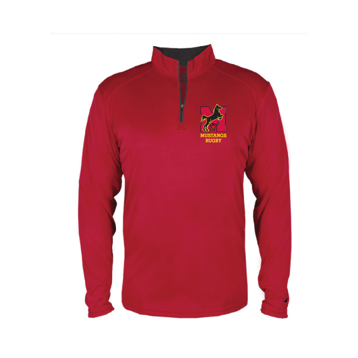 1/4 Zip Performance Pullover Red