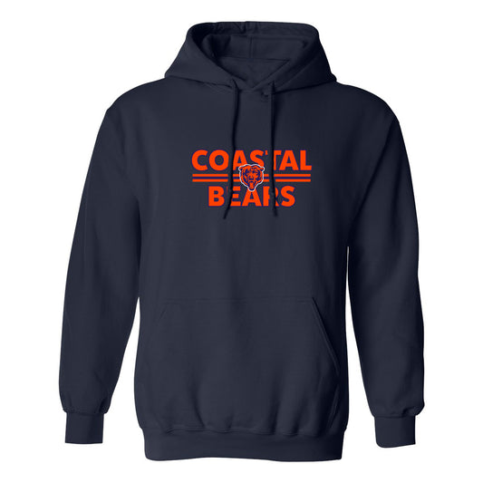 Coastal Bears - Stripe Logo - Navy Hoodie