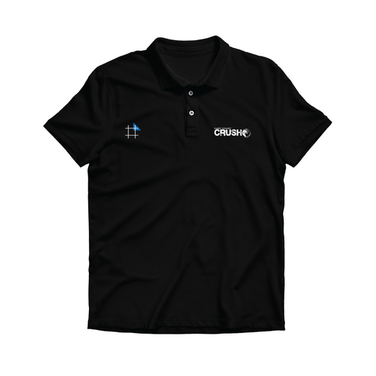 East Coast Crush Volleyball Unisex Black Polo Shirt