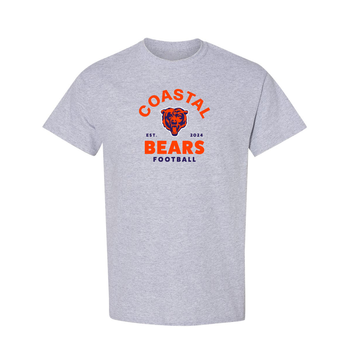 Coastal Bears - EST 2024 Logo - Gray Tee
