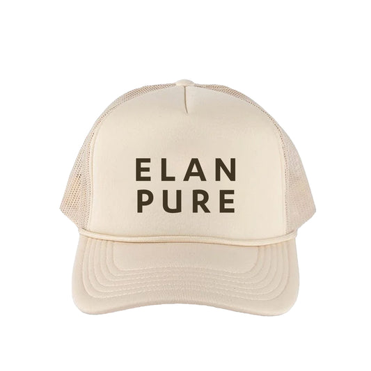 Elan Pure Trucker Hat - Brown Logo