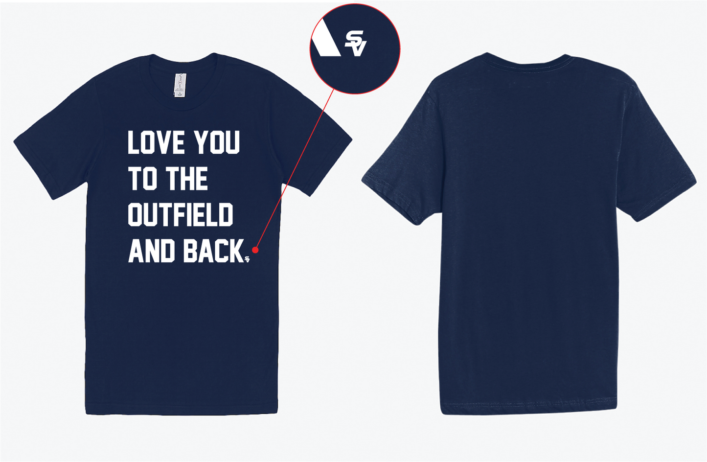 CUSTOM Love You To The Outfield And Back Dark Unisex T-Shirt