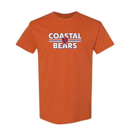 Coastal Bears - Stripe Logo - Orange Tee