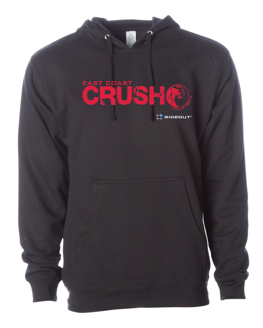 CUSTOM East Coast Crush Unisex Black Hooded Sweatshirt