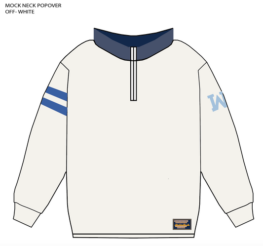 Willbo Mockneck Popover - Off-White