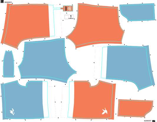 Willbo Volley Shorts - 6 Man - Orange & Blue