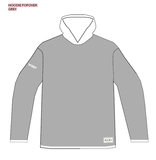 Willbo Men's LS Hooded Tee - Grey